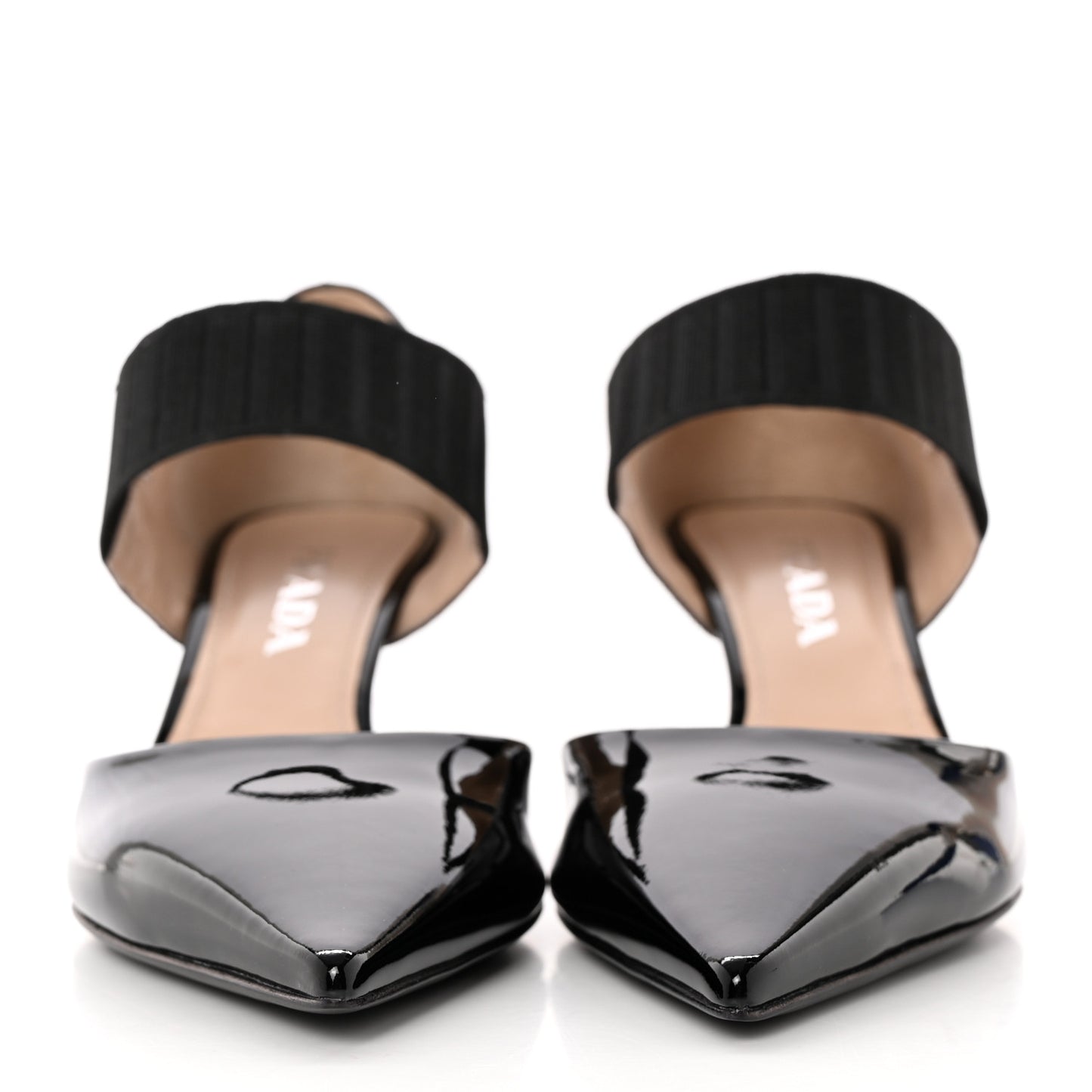 Patent Elastic Mary Jane Pumps 36.5 Black