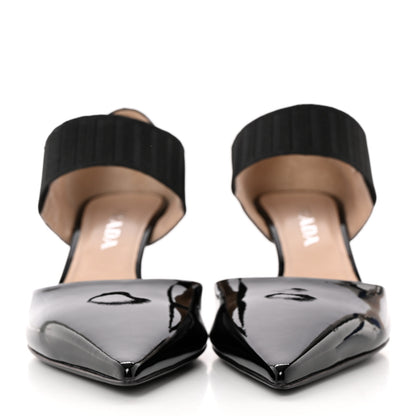 Prada Patent Elastic Mary Jane Pumps 36.5 Black 2 of 11