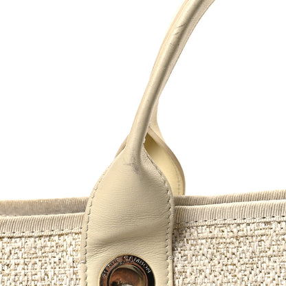 Chanel Lurex Boucle Medium Deauville Tote White 12 of 14