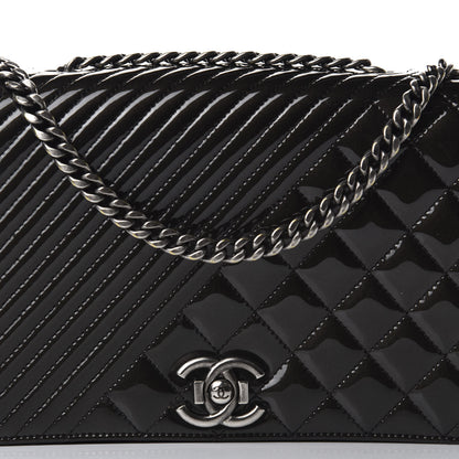 Chanel Patent Quilted Medium Coco Boy Flap 15 of 16