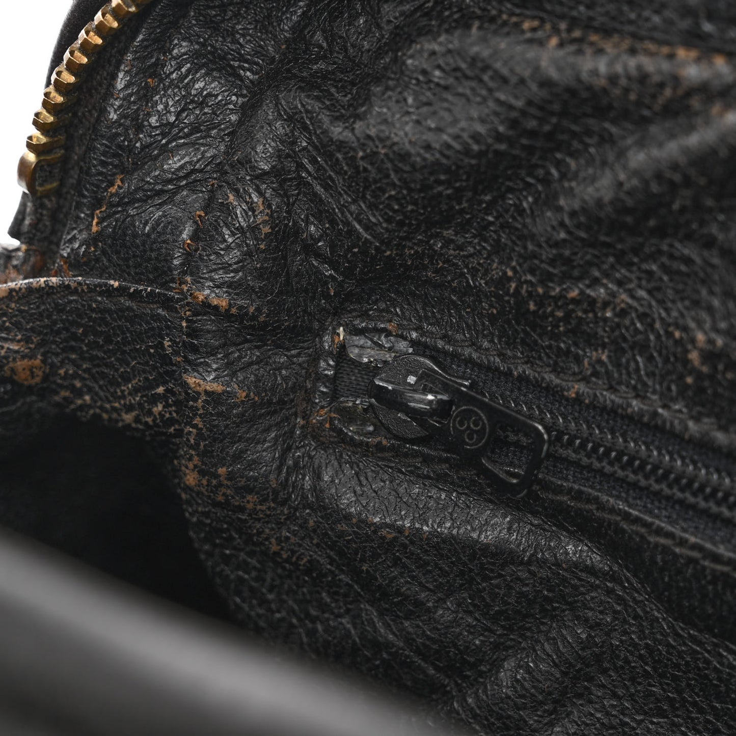 Lambskin Quilted Camera Case Black