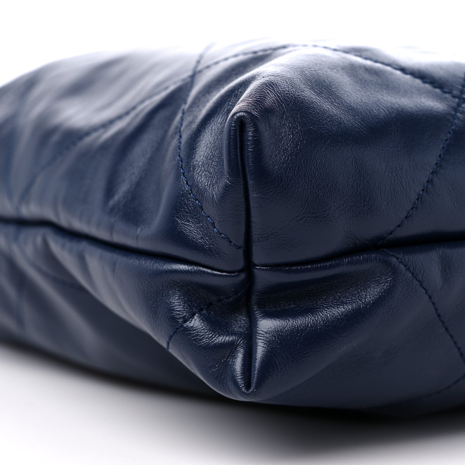 Chanel Shiny Calfskin Quilted Chanel 22 Navy Blue 9 of 10