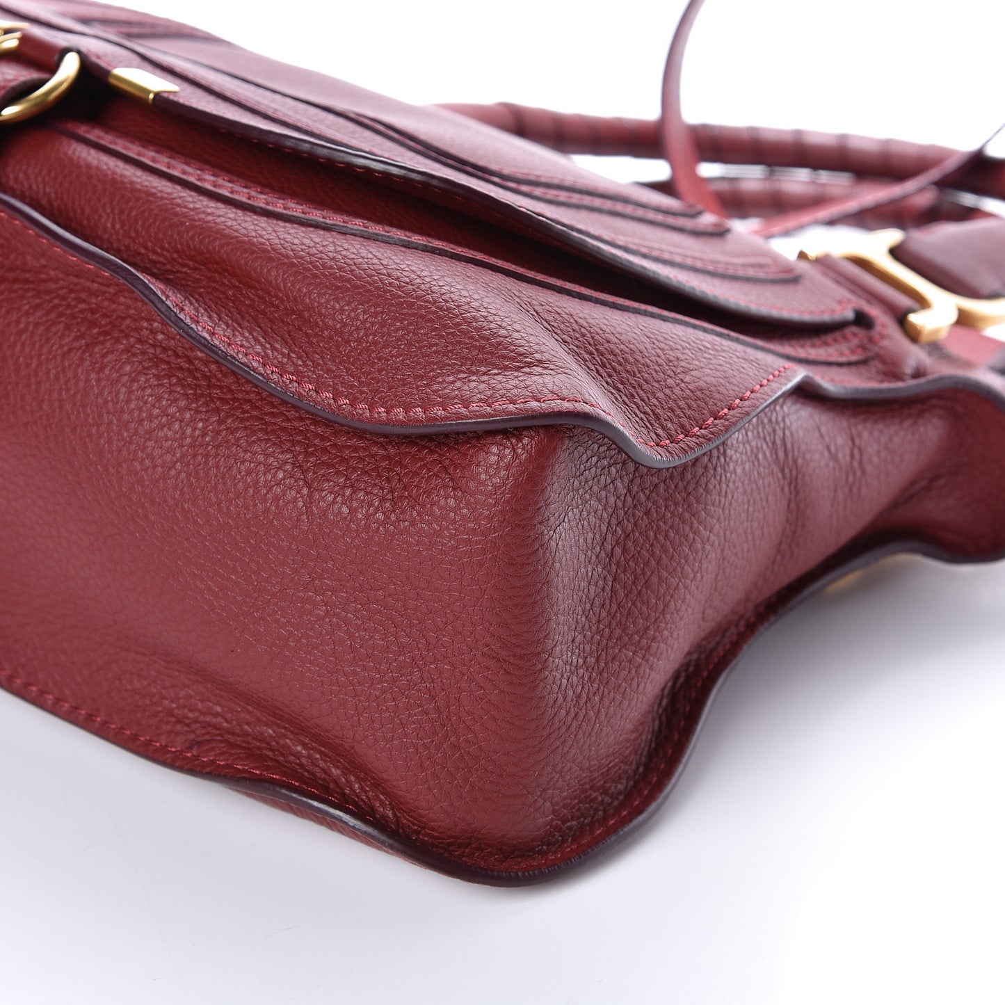 Calfskin Medium Marcie Satchel Plum Purple