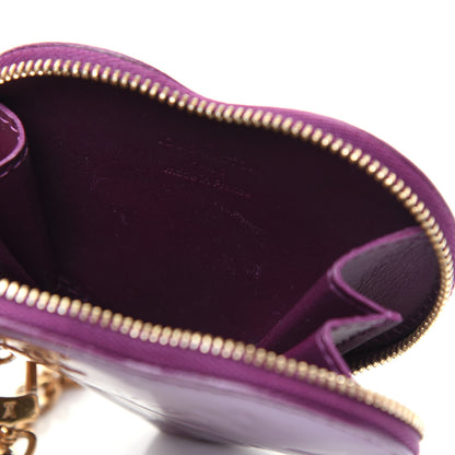 Louis Vuitton Vernis Heart Coin Purse Violet 11 of 15