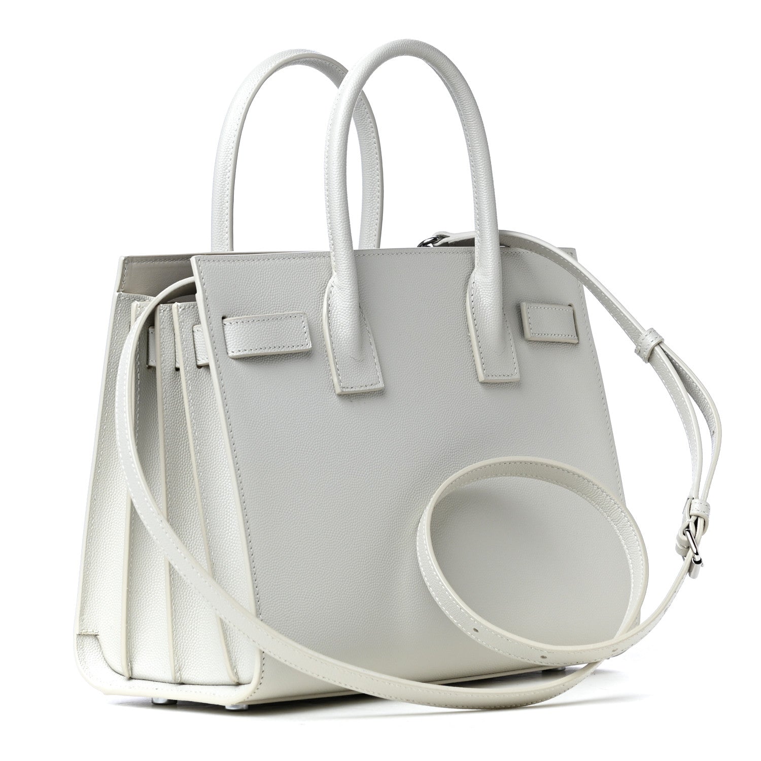 Saint Laurent Grain De Poudre Baby Sac De Jour White 4 of 8
