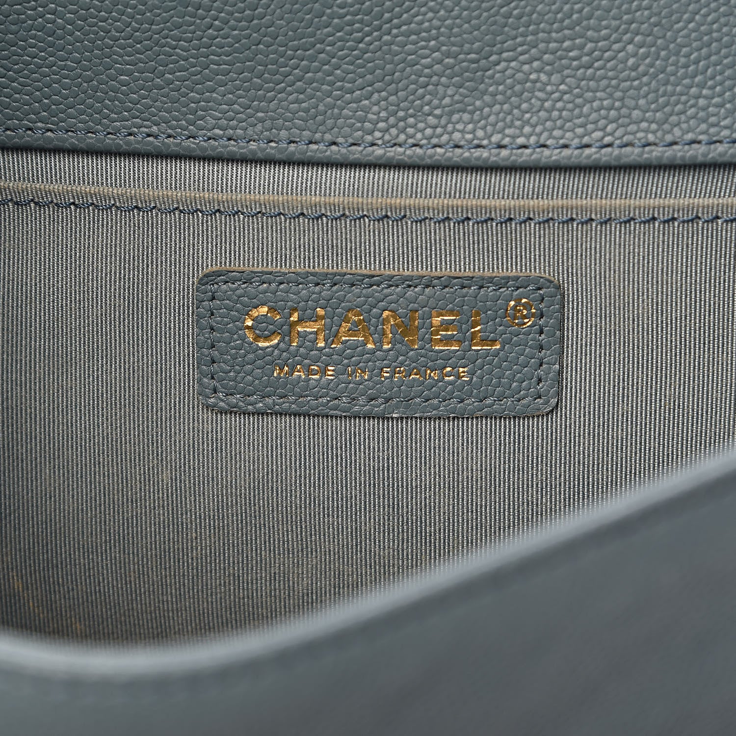 Chanel Caviar Quilted Medium Boy Flap Blue 6 of 13