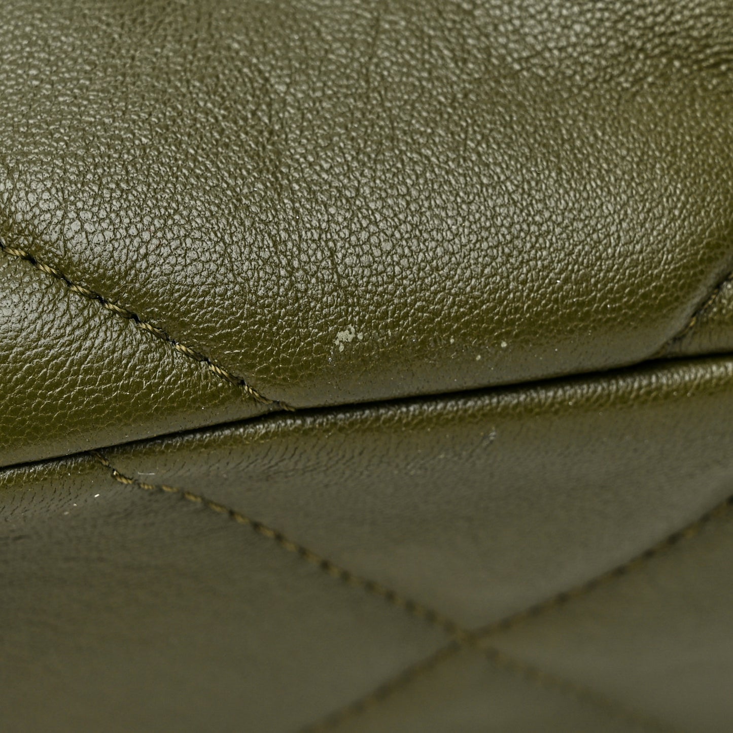 Lambskin Quilted Medium Chanel 19 Flap Khaki