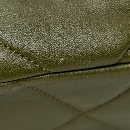 Chanel Lambskin Quilted Medium Chanel 19 Flap Khaki 11 of 11