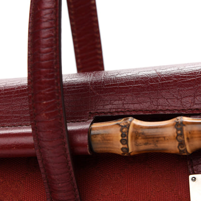 Gucci Monogram Bamboo Bullet Bag Red 13 of 13
