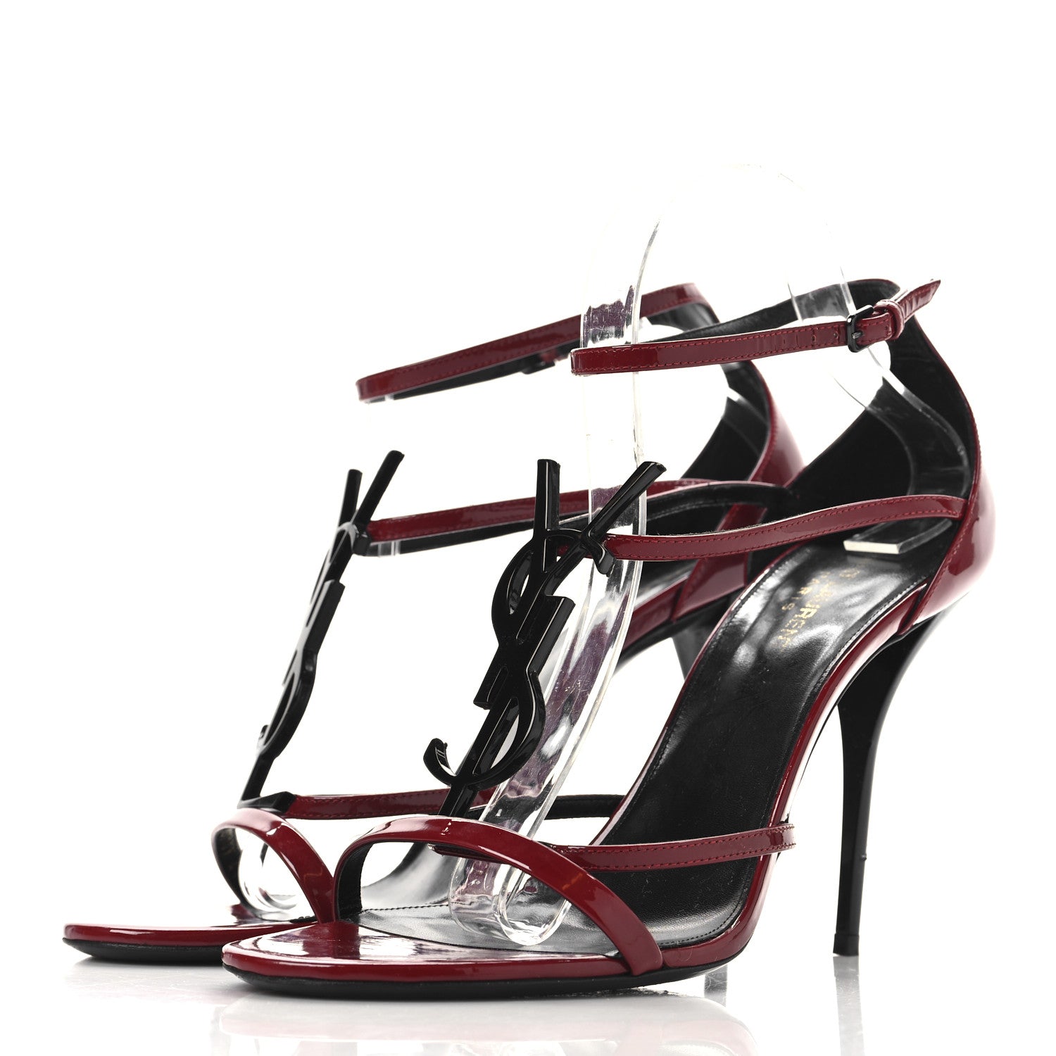 Saint Laurent Vernice Grupy Cassandra 100 Sandals 36 Hot Red