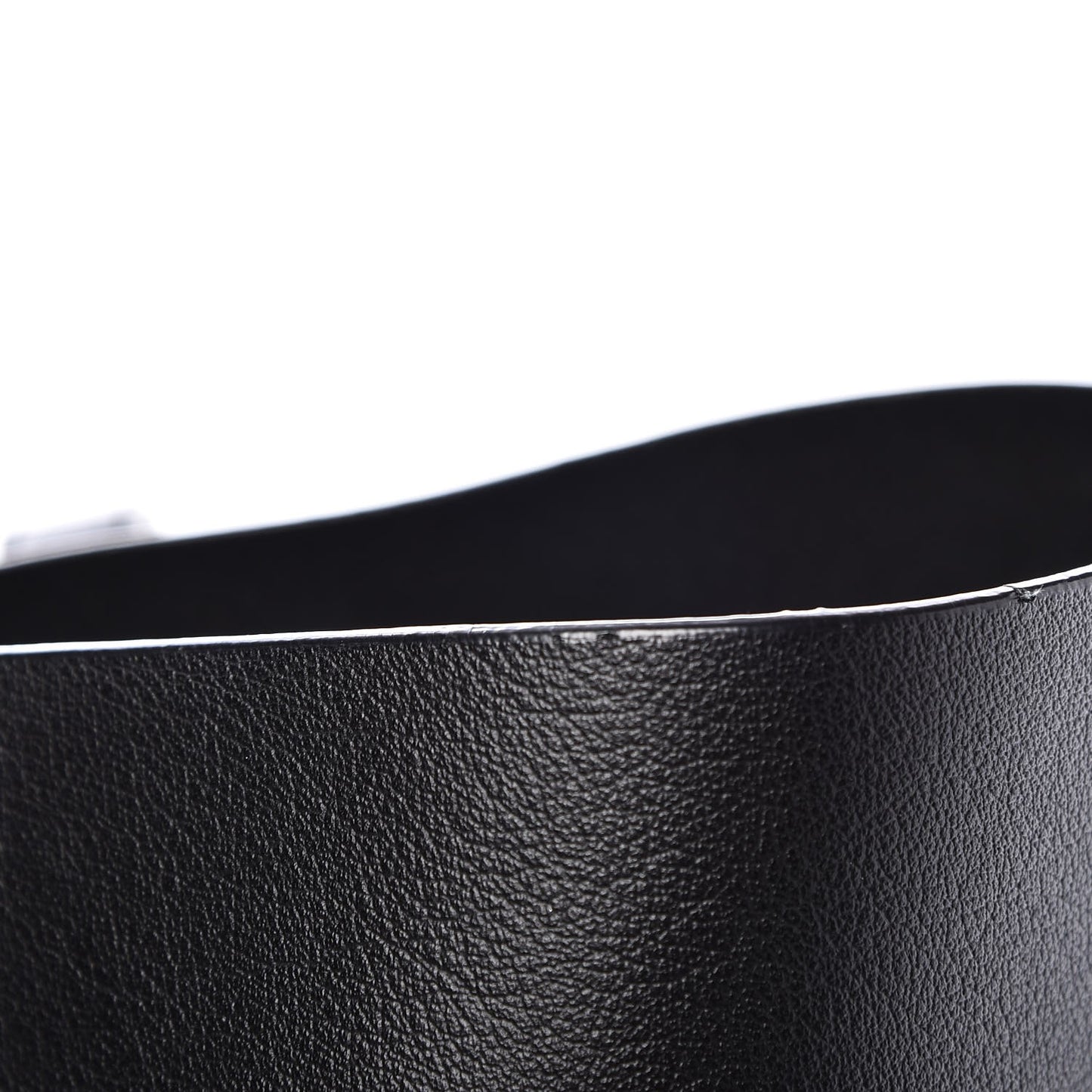 Calfskin Large Shopping Tote Black