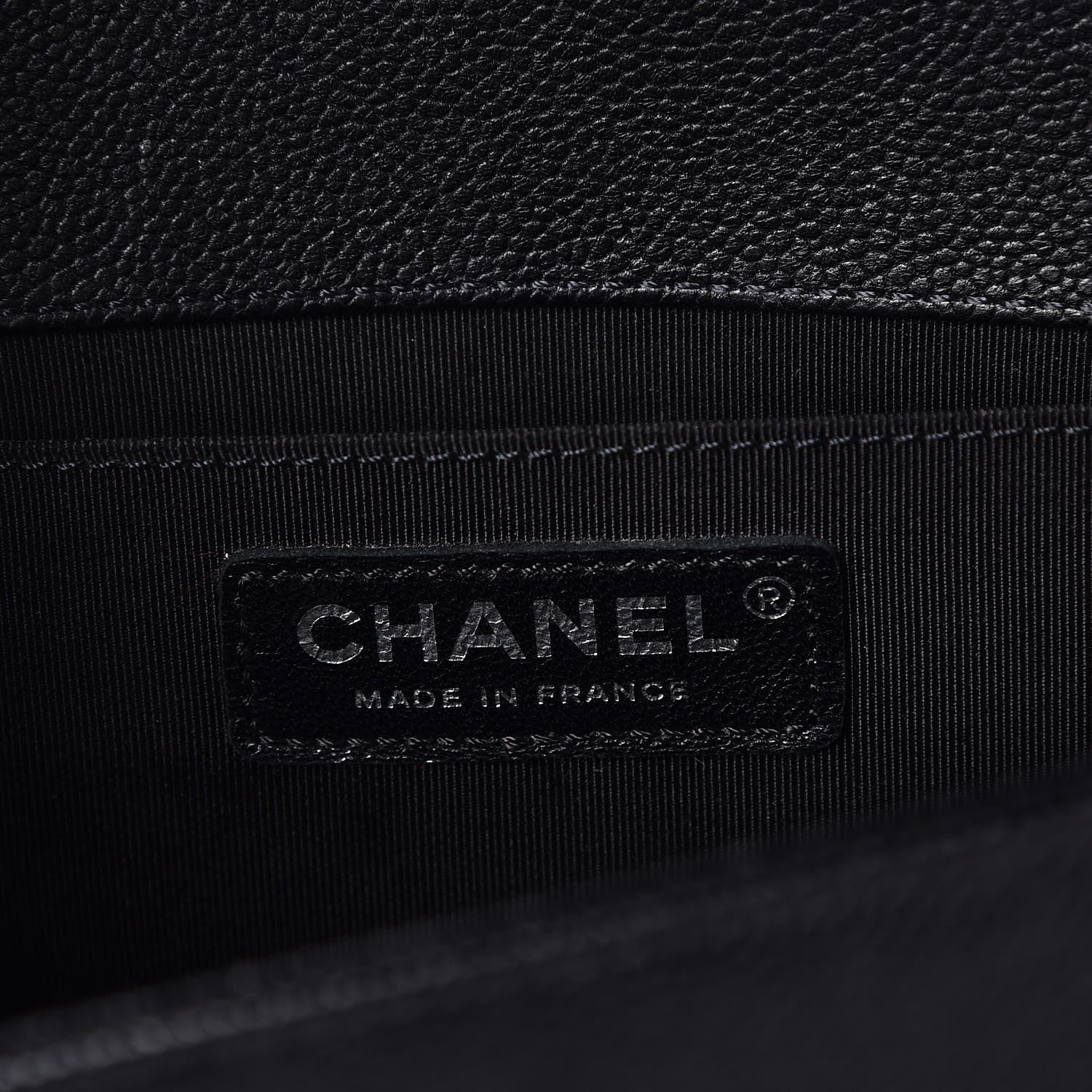 Chanel Caviar Quilted Medium Boy Flap Black 7 of 9