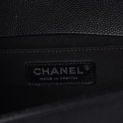 Chanel Caviar Quilted Medium Boy Flap Black 7 of 9