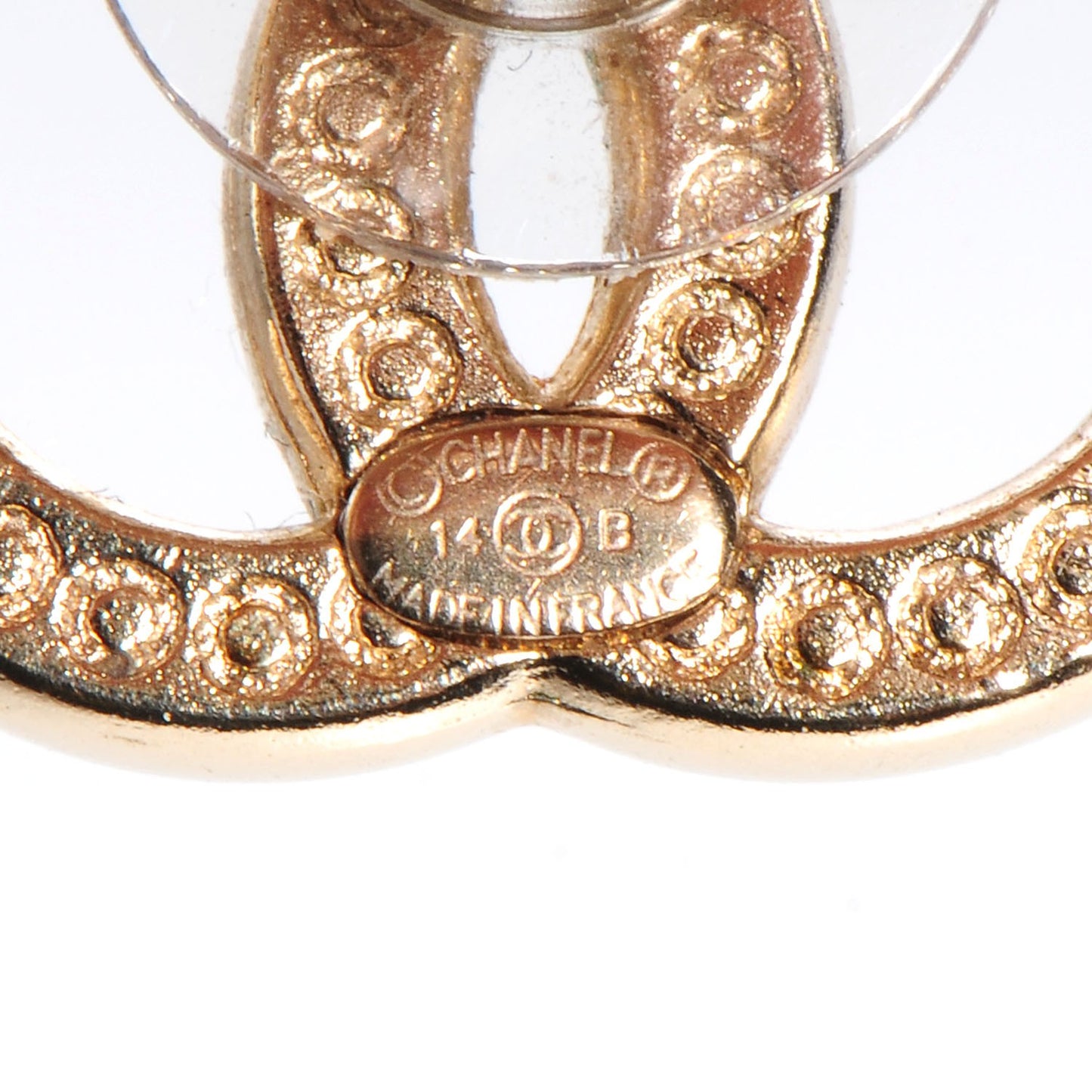 Crystal CC Earrings Gold