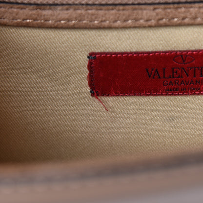 Valentino Garavani Patent Medium Glam Lock Rockstud Flap Poudre 15 of 17