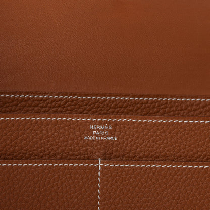 Hermes Togo Dogon Duo Wallet Gold 7 of 8