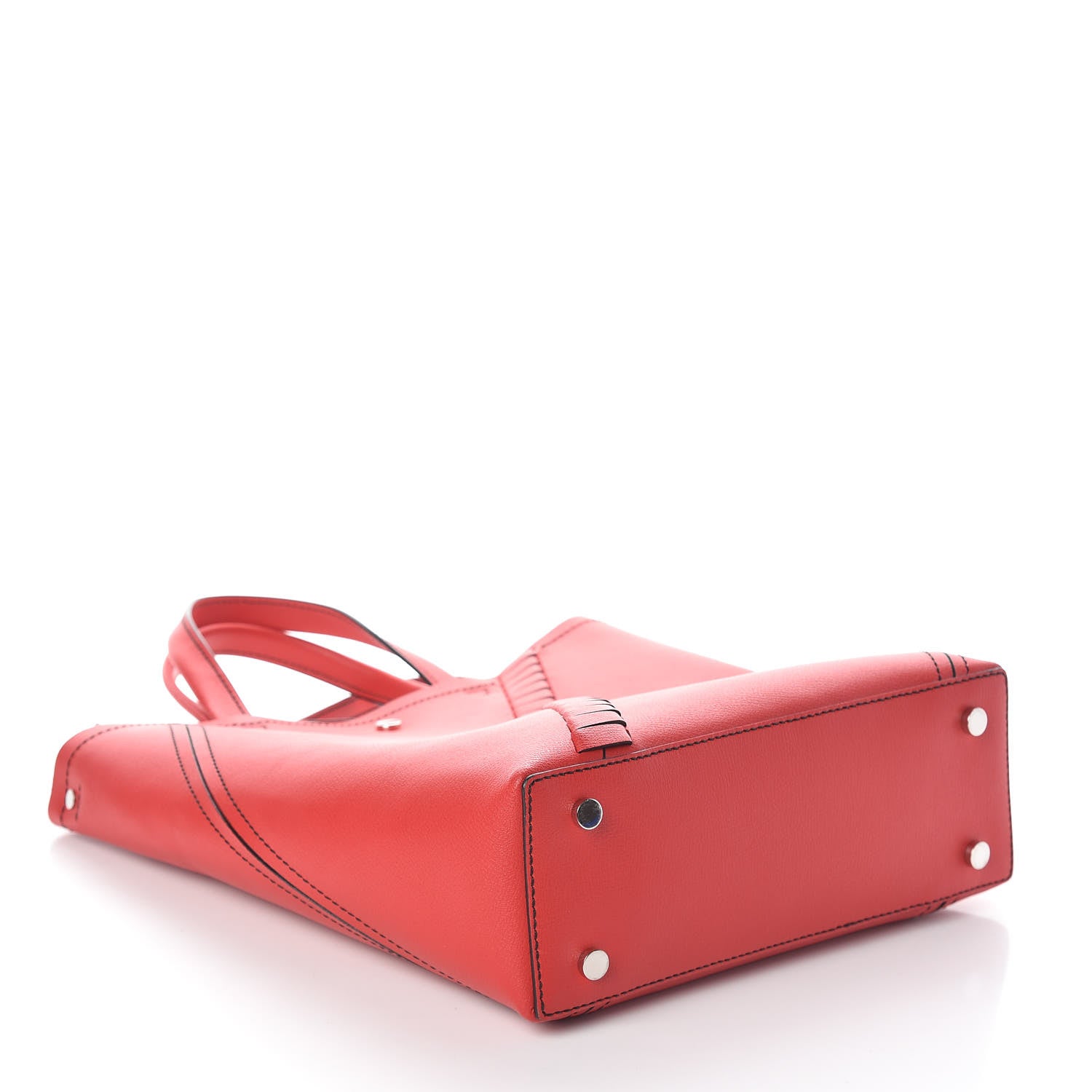 Proenza Schouler Smooth Calfskin Hex Tote Cardinal 4 of 9