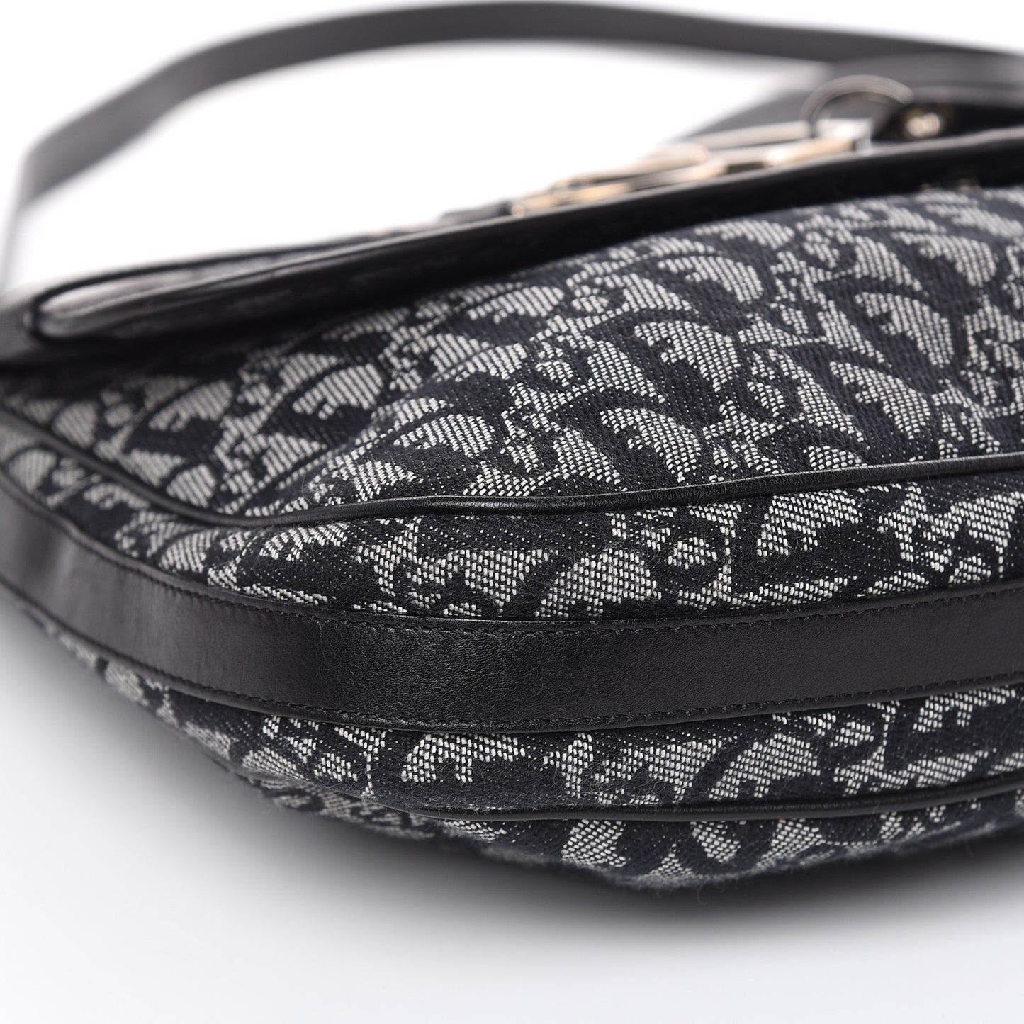 Monogram Flap Messenger Navy Blue