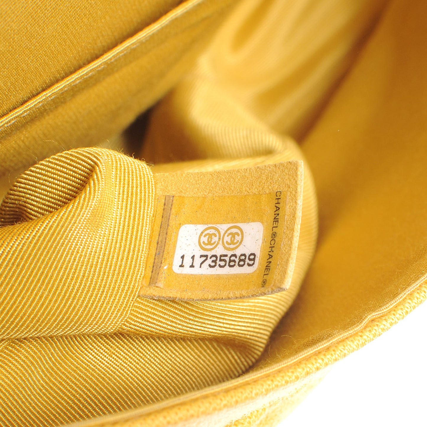 Jersey Crocodile Reissue Medium Flap Yellow