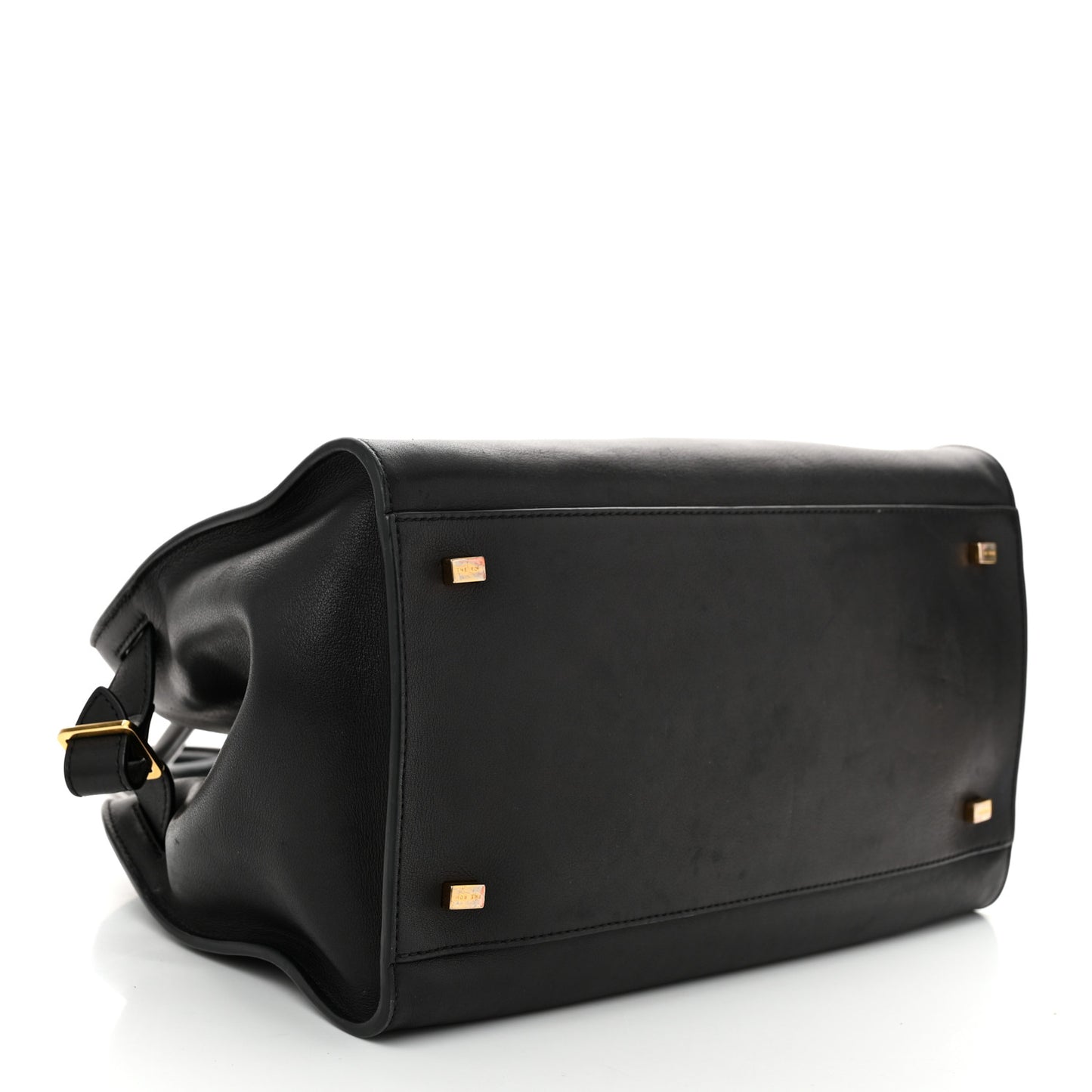 Polished Saddle Calfskin Soft Margaux 12 Black