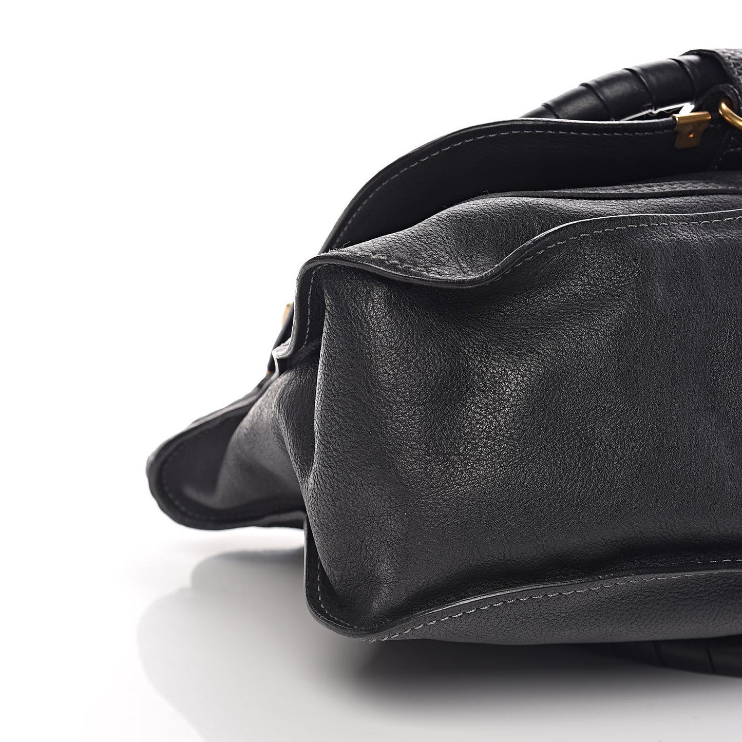 Calfskin Medium Marcie Satchel Black