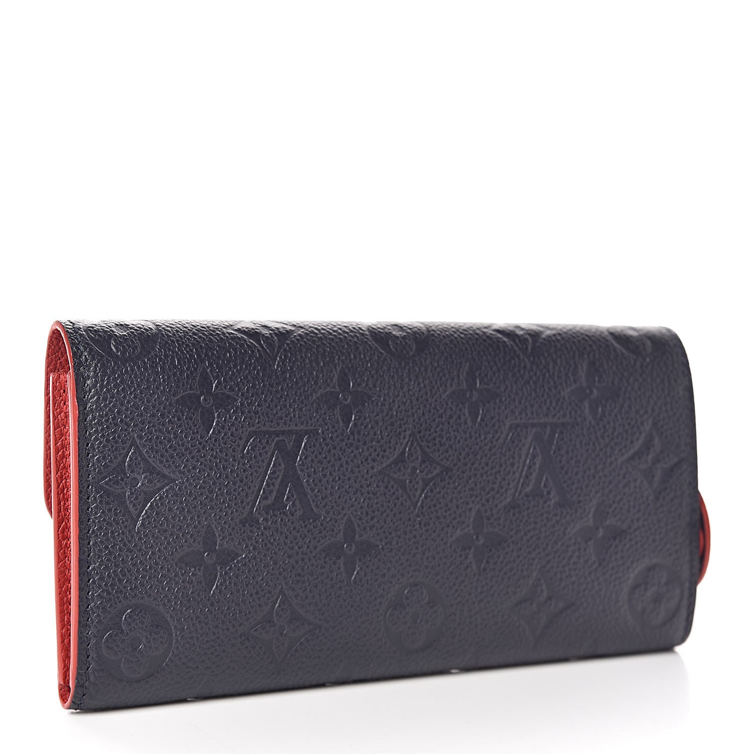 Louis Vuitton Empreinte Bloom Flower Emilie Wallet Marine Rouge 3 of 8