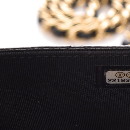 Chanel Caviar Quilted Wallet On Chain WOC Black 8 of 9