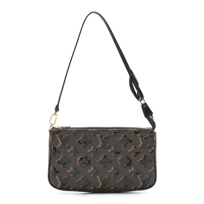 Louis Vuitton Monogram Sequins Pochette Accessories Black 1 of 10
