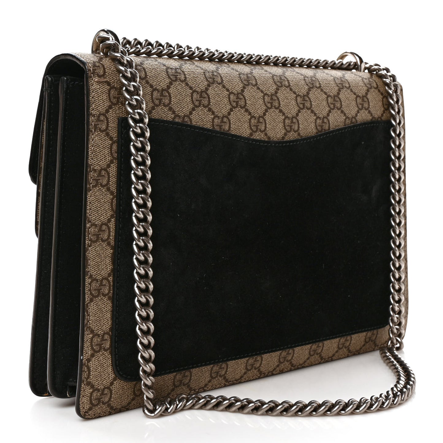 GG Supreme Monogram Medium Dionysus Shoulder Bag Black