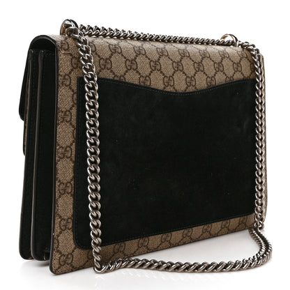 Gucci GG Supreme Monogram Medium Dionysus Shoulder Bag Black 3 of 11