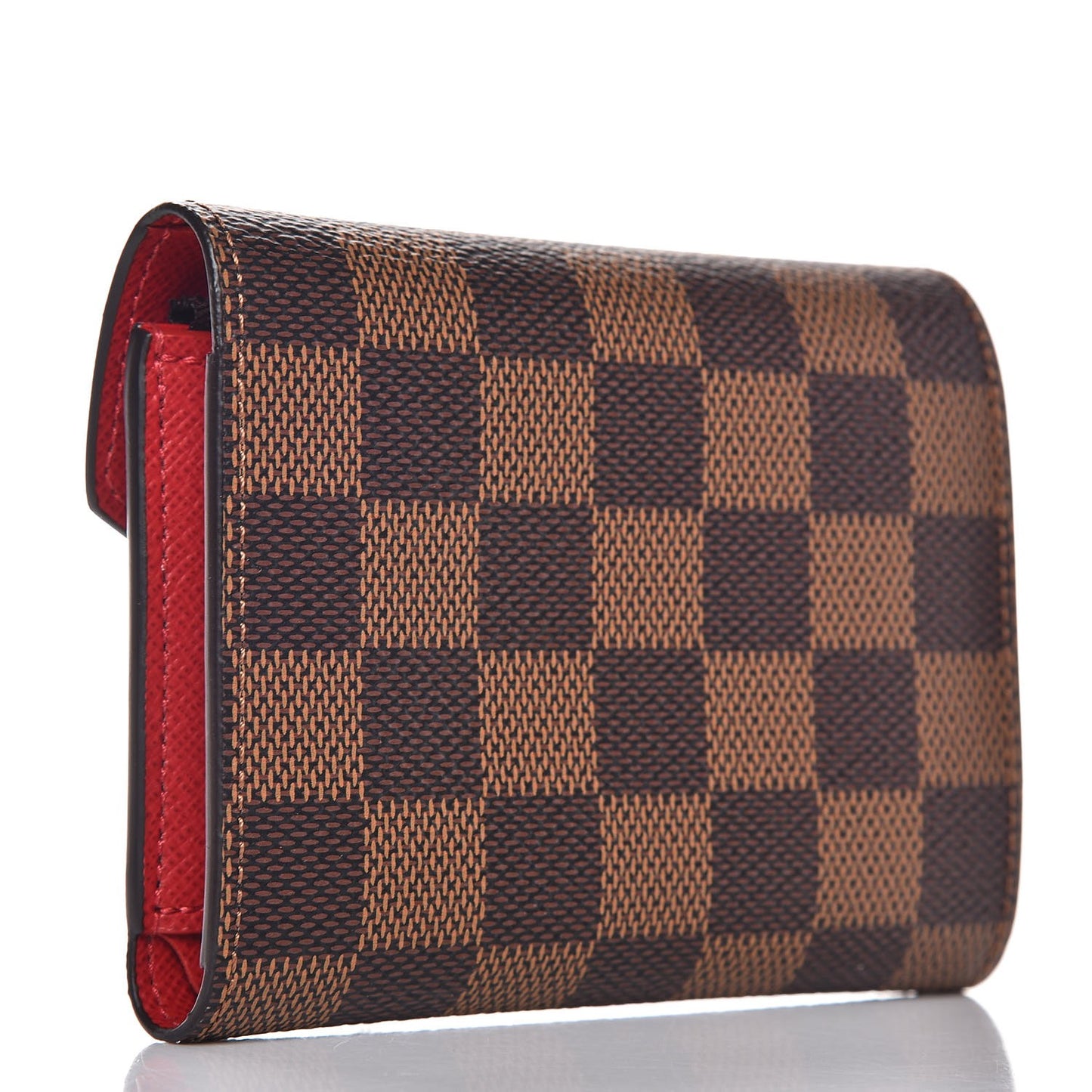 Damier Ebene Victorine Wallet Red