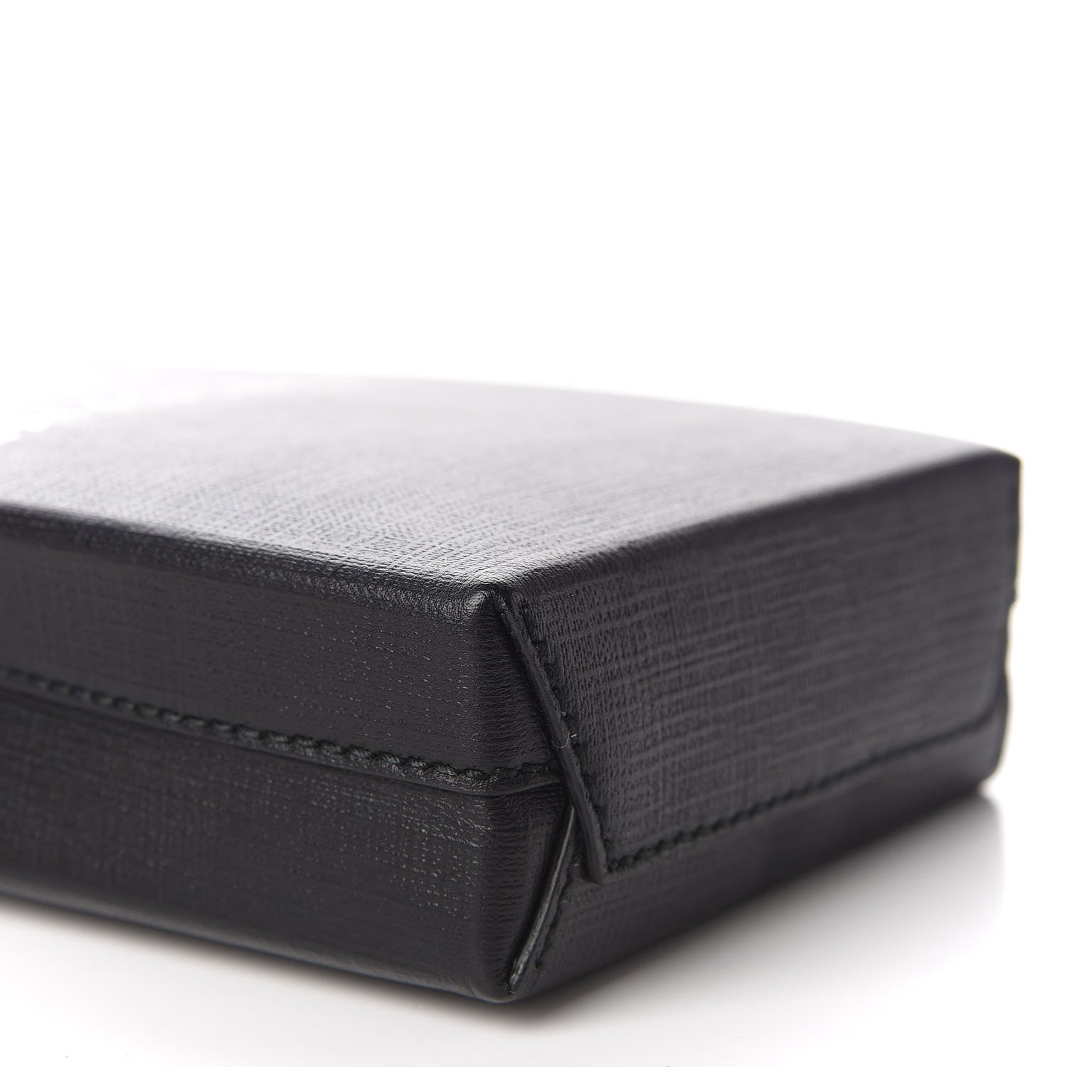 Balenciaga Squared Calfskin Logo Shopping Phone Holder Bag Black 5 of 9