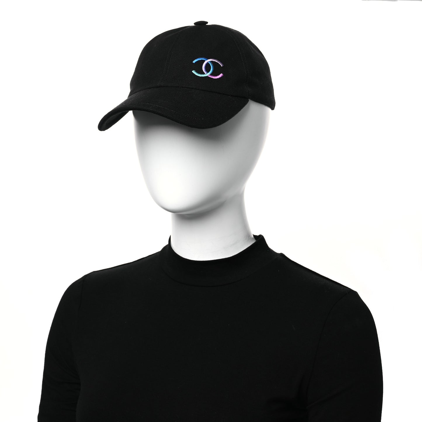 Cotton CC Cap Hat Black Multicolor