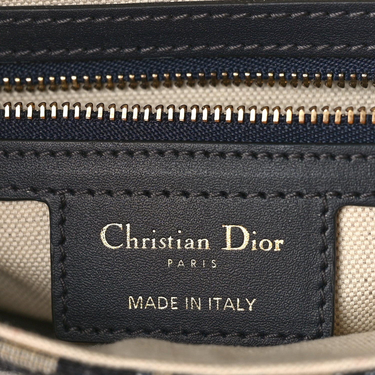 Christian Dior Oblique Saddle Bag Blue 5 of 6