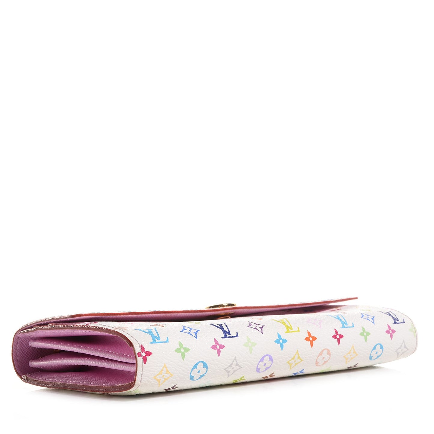 Monogram Multicolor Sarah Wallet White Litchi