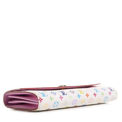 Louis Vuitton Monogram Multicolor Sarah Wallet White Litchi 4 of 8