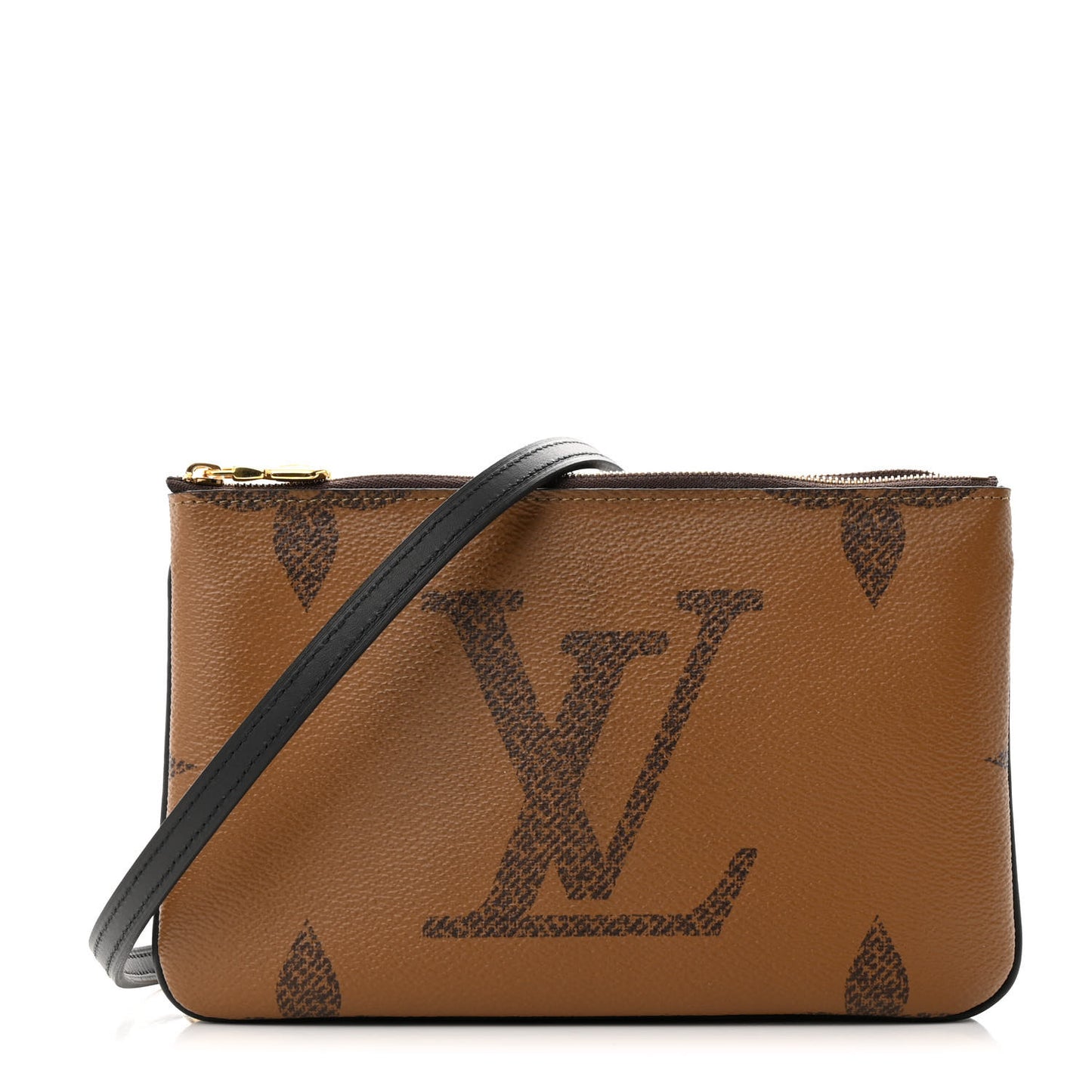 Reverse Monogram Giant Double Zip Pochette