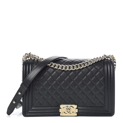 Chanel Caviar Quilted New Medium Boy Flap Black 1 of 10
