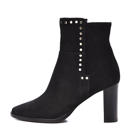 Jimmy Choo Suede Harlow Ankle Boots 38 Black 1 of 8