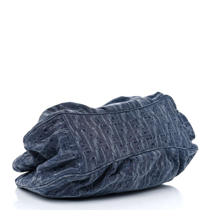 Fendi Denim Zucca Mia Tote Blue 4 of 16