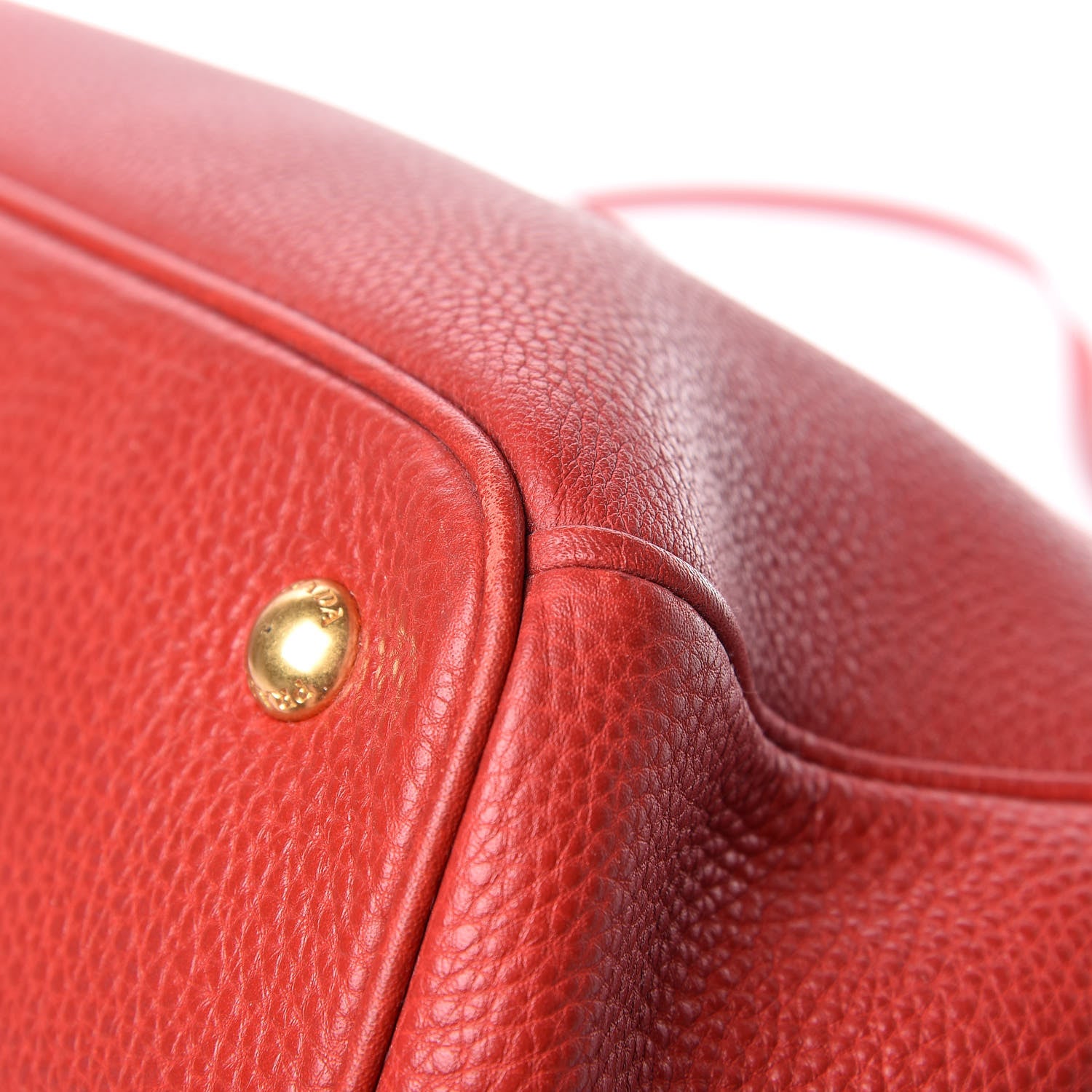 Prada Vitello Daino Tote Rosso 22 of 22