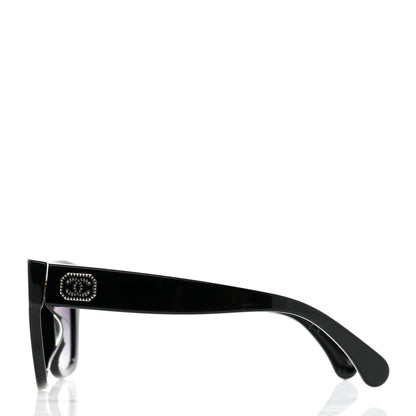 Chanel Acetate Square CC Heart Sunglasses 5478-A Black 3 of 7