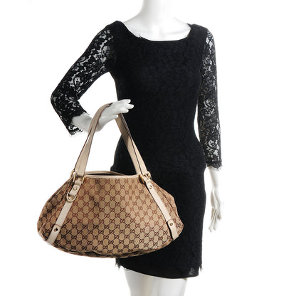 Gucci Monogram Medium Abbey Shoulder Bag Off White 2 of 7