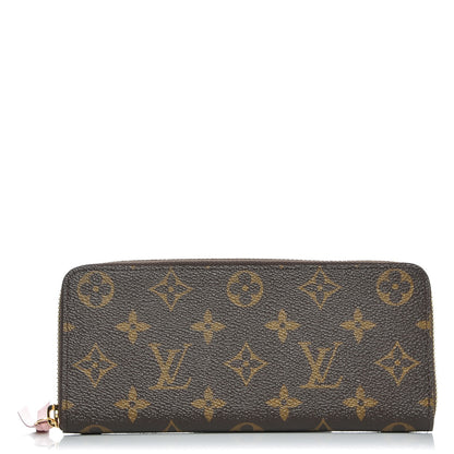 Louis Vuitton Monogram Clemence Wallet Rose Ballerine 1 of 7