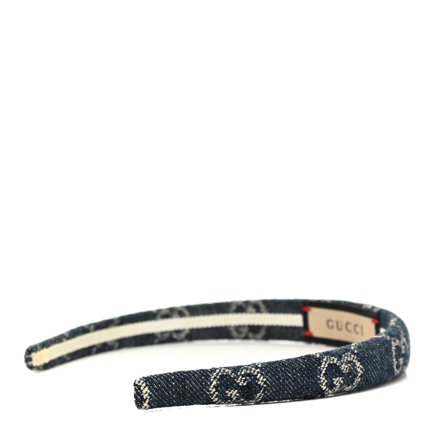 Gucci Denim Monogram Headband 3 of 5