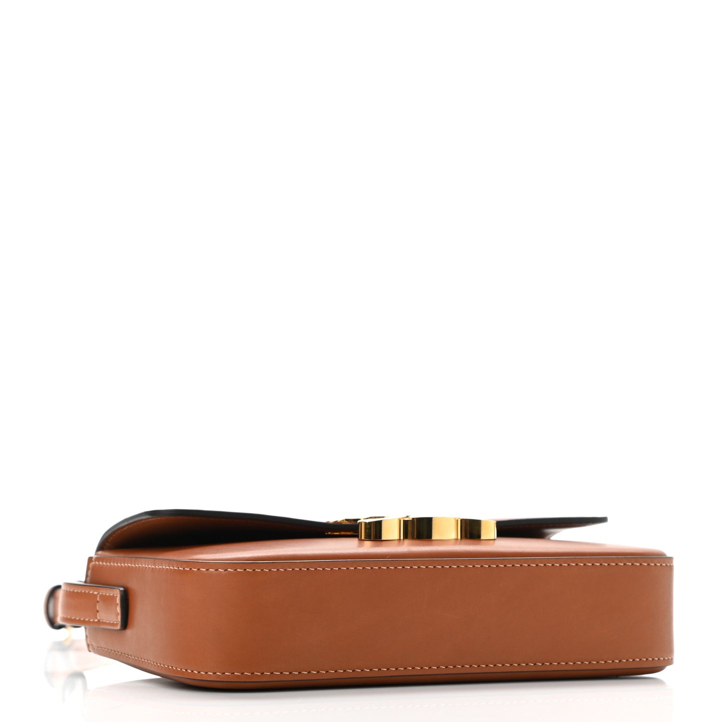 Natural Calfskin Triomphe Shoulder Bag Tan