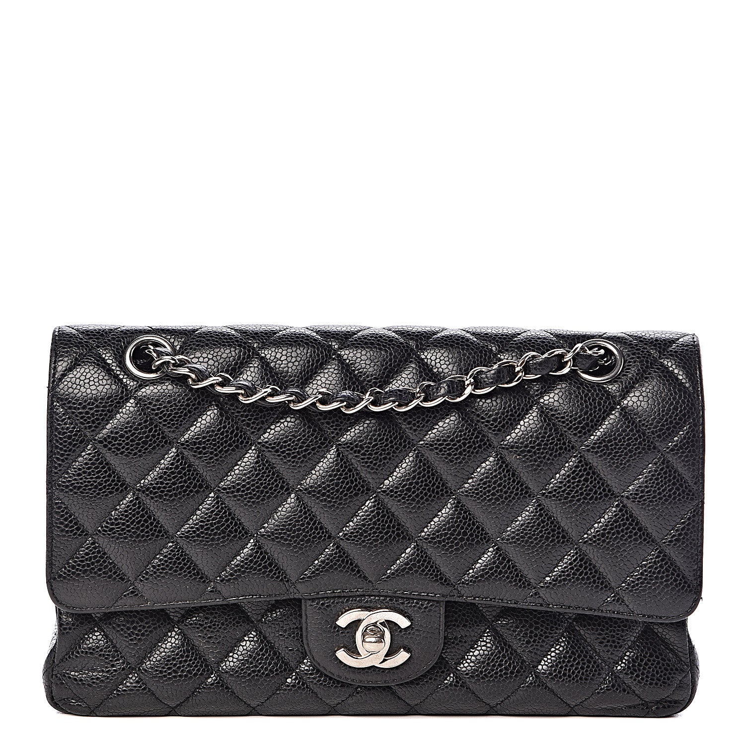 Chanel Caviar Quilted Medium Double Flap Black 1 of 17