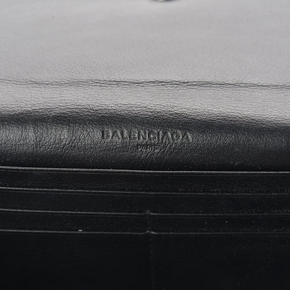 Balenciaga Calfskin Papier Platre Money Wallet Black 5 of 5