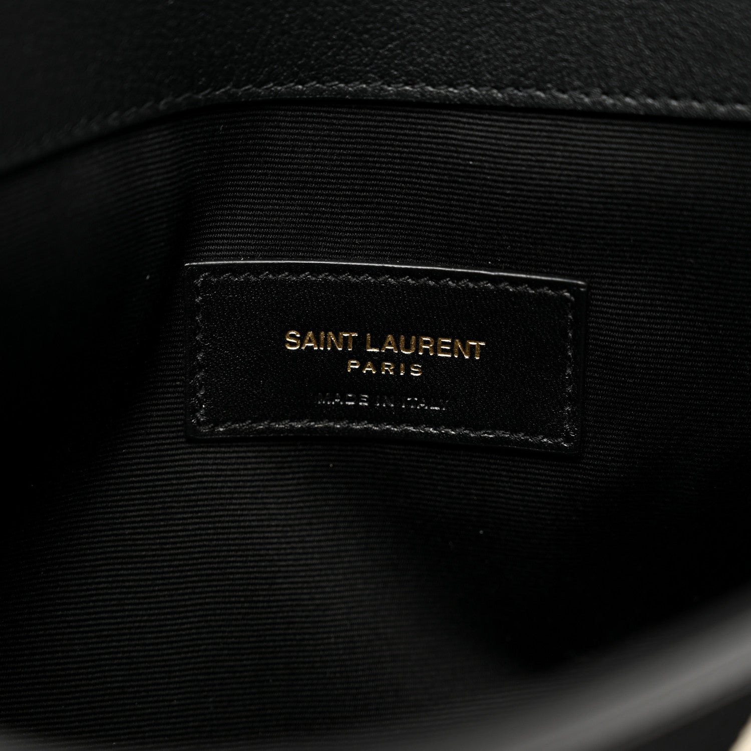 Saint Laurent Canvas Striped Uptown Pouch Red Black 6 of 7
