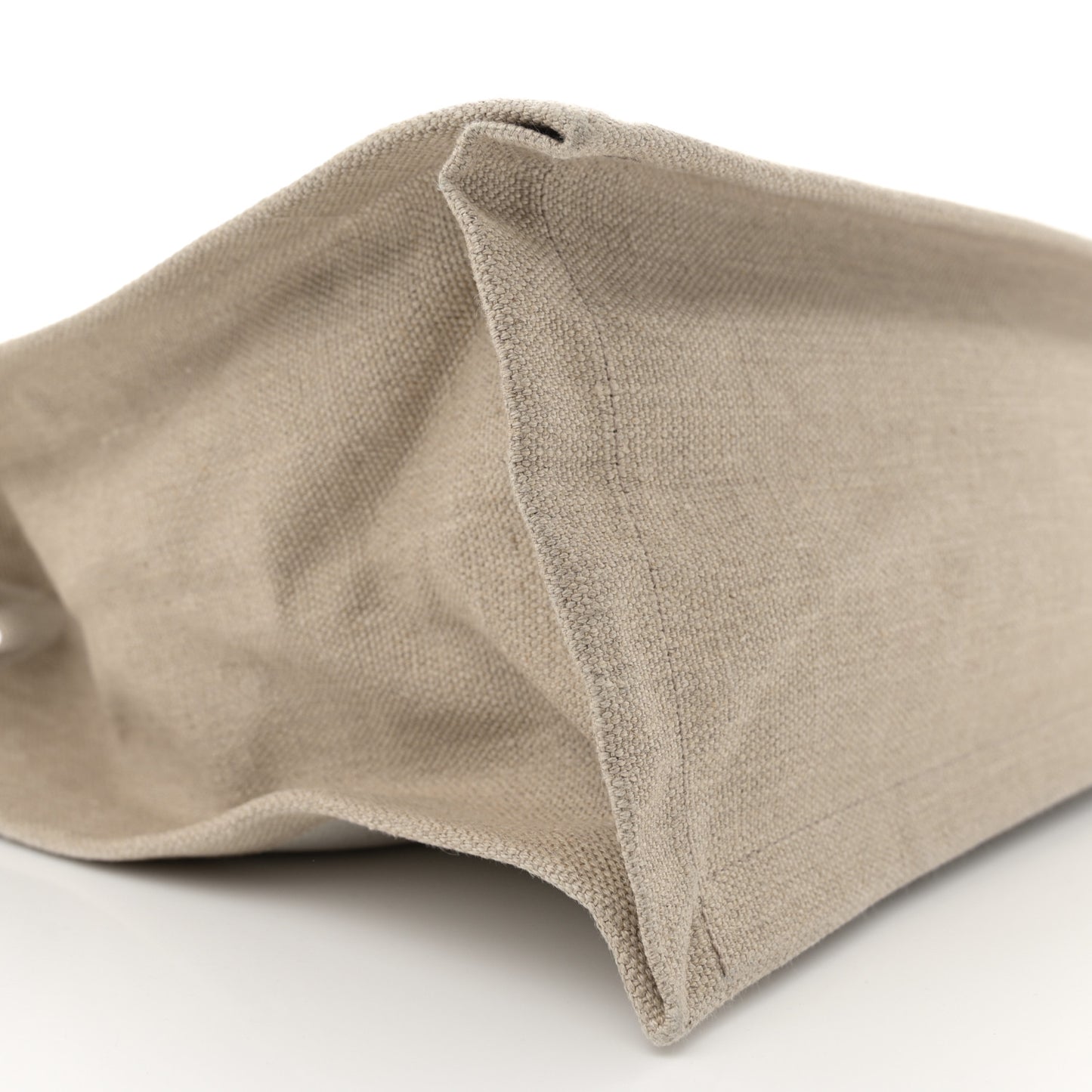 Linen Calfskin Rive Gauche Tote Optic White